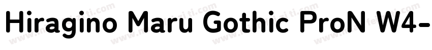Hiragino Maru Gothic ProN W4字体转换